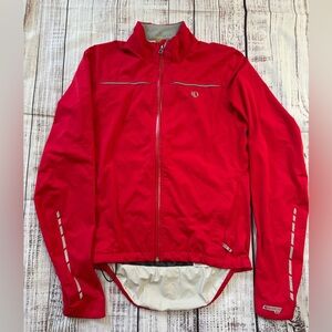 Pearl Izumi Cycling Mens Elite Series Full Zip Jacket Size S Small Red Black
